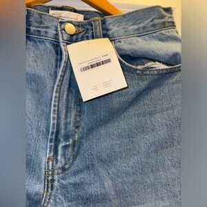 Oak and Fort denim straight cut boyfriend jeans!